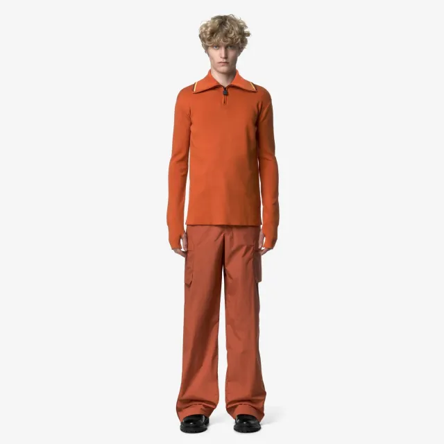 K-Way Polom pulover barbati portocaliu bumbac egiptean