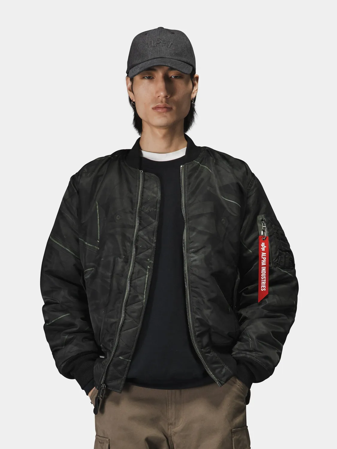 Alpha Industries MA-1 Zipper Print geaca bomber M-65