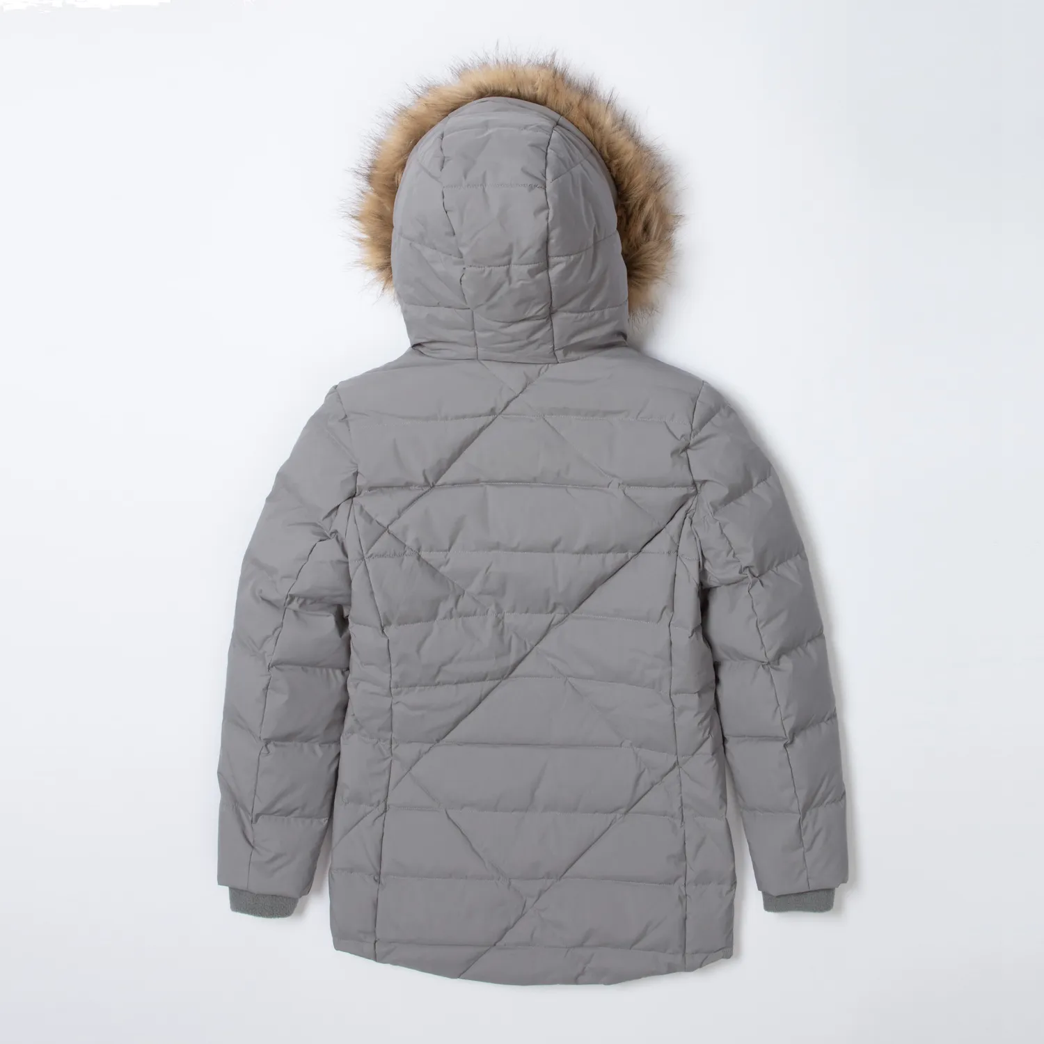 Eddie Bauer Sun Valley Frost Down parka fete gri cu puf