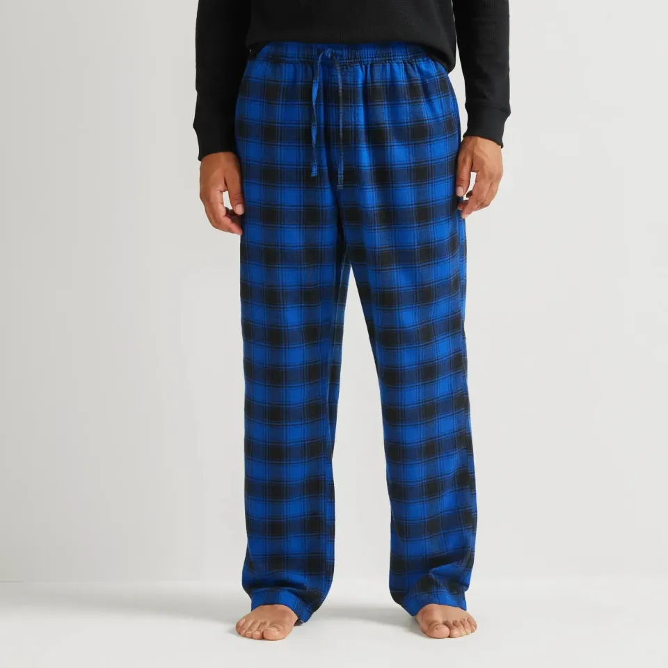 Eddie Bauer Eddie's Favorite Flannel pantaloni pijama Bleumarin flanel gros