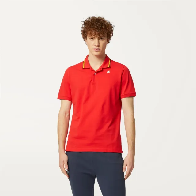 K-Way Jud K7121JW polo roșu bărbați pique