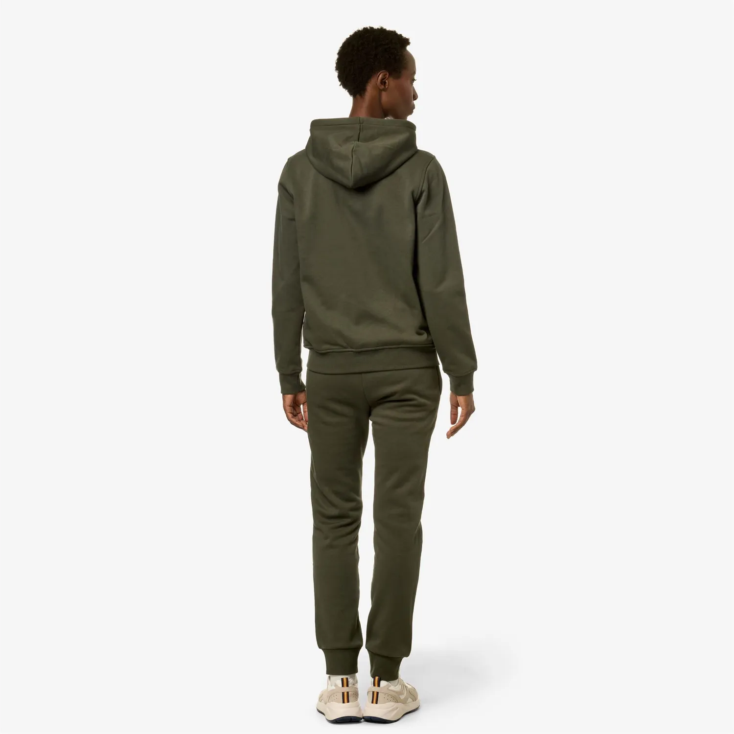 K-Way Le Vrai Bishop pantaloni sport verzi fleece
