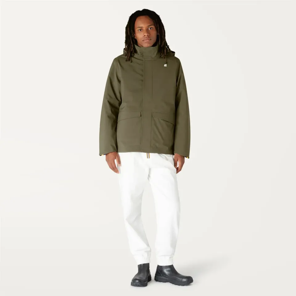 K-Way Jackel Bonded geacă bărbați verde căptușeală fleece