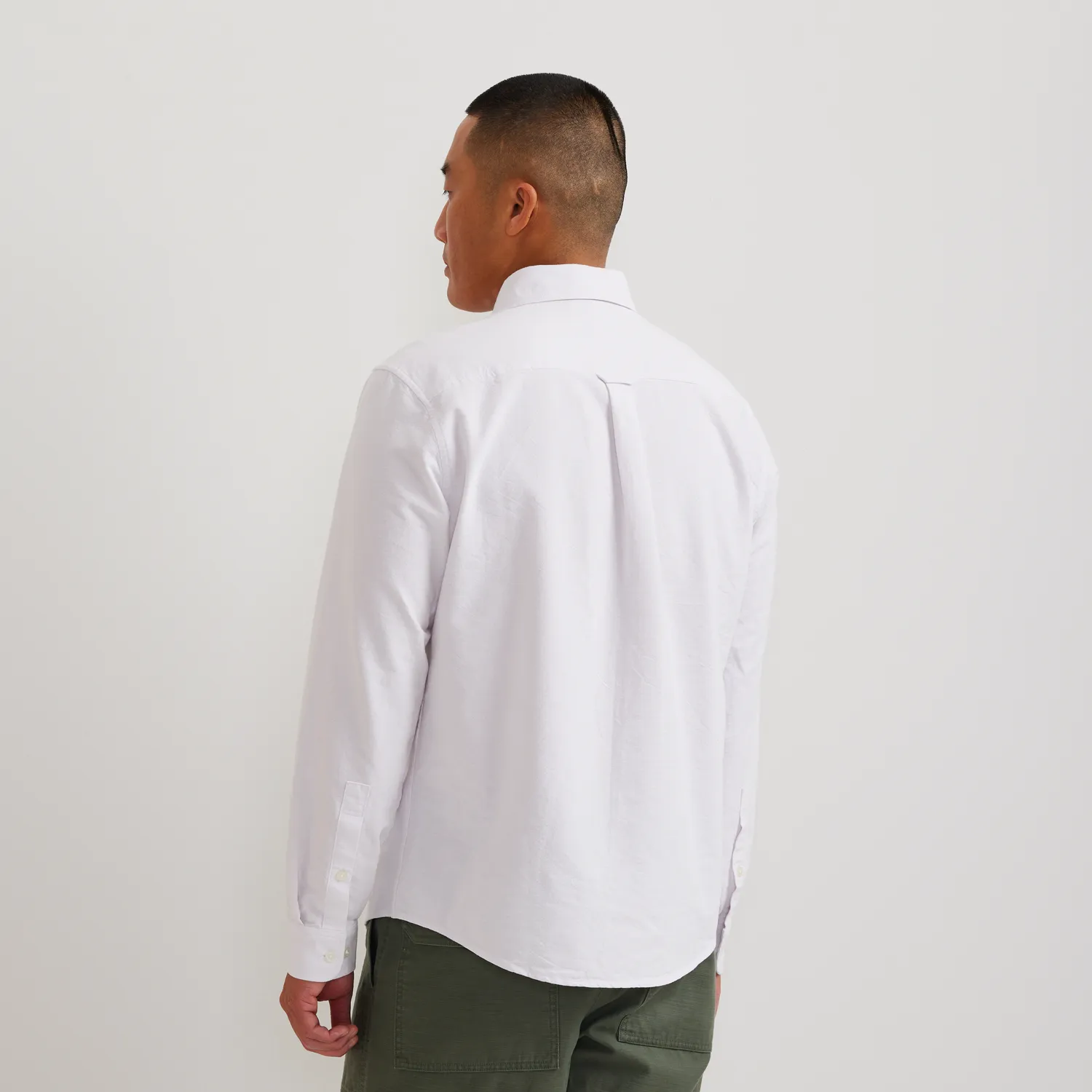 Eddie Bauer Eddie's Oxford cămașă albă bărbați
