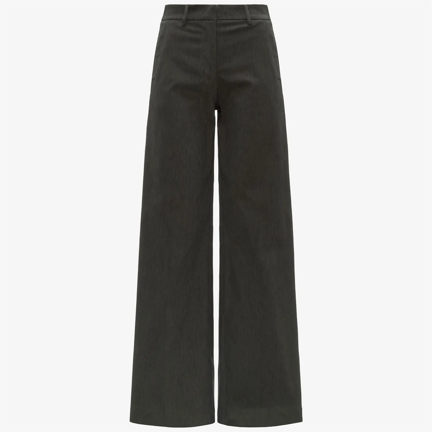 K-Way Tyanne pantaloni damă verzi denim wide-leg