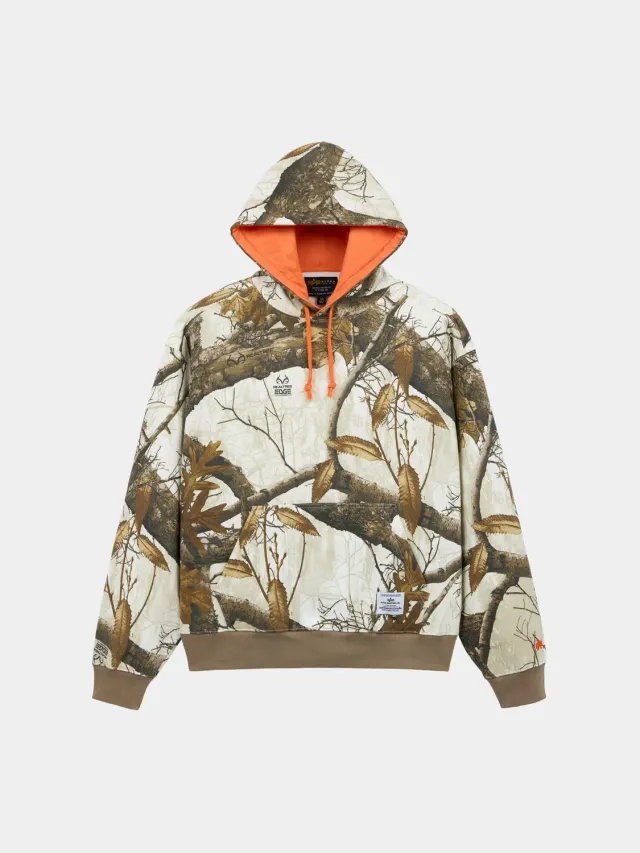 Alpha Industries Essential Camo hanorac Snow Realtree bumbac