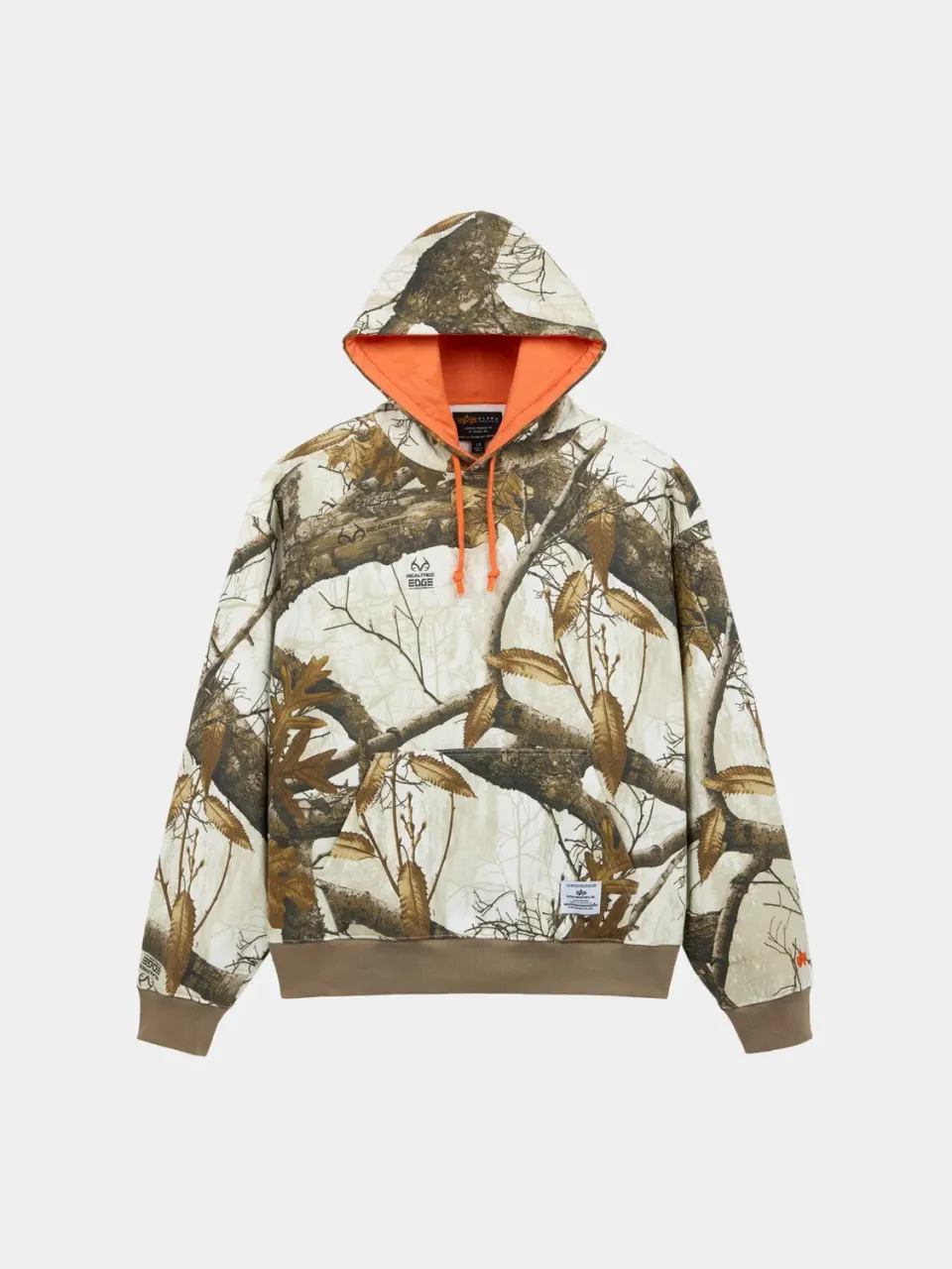 Alpha Industries Essential Camo hanorac Snow Realtree bumbac