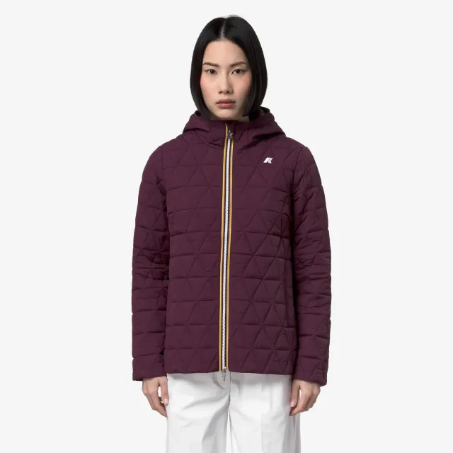 K-Way Madlaine Diamond Quilted Warm geacă damă violet mauve wine