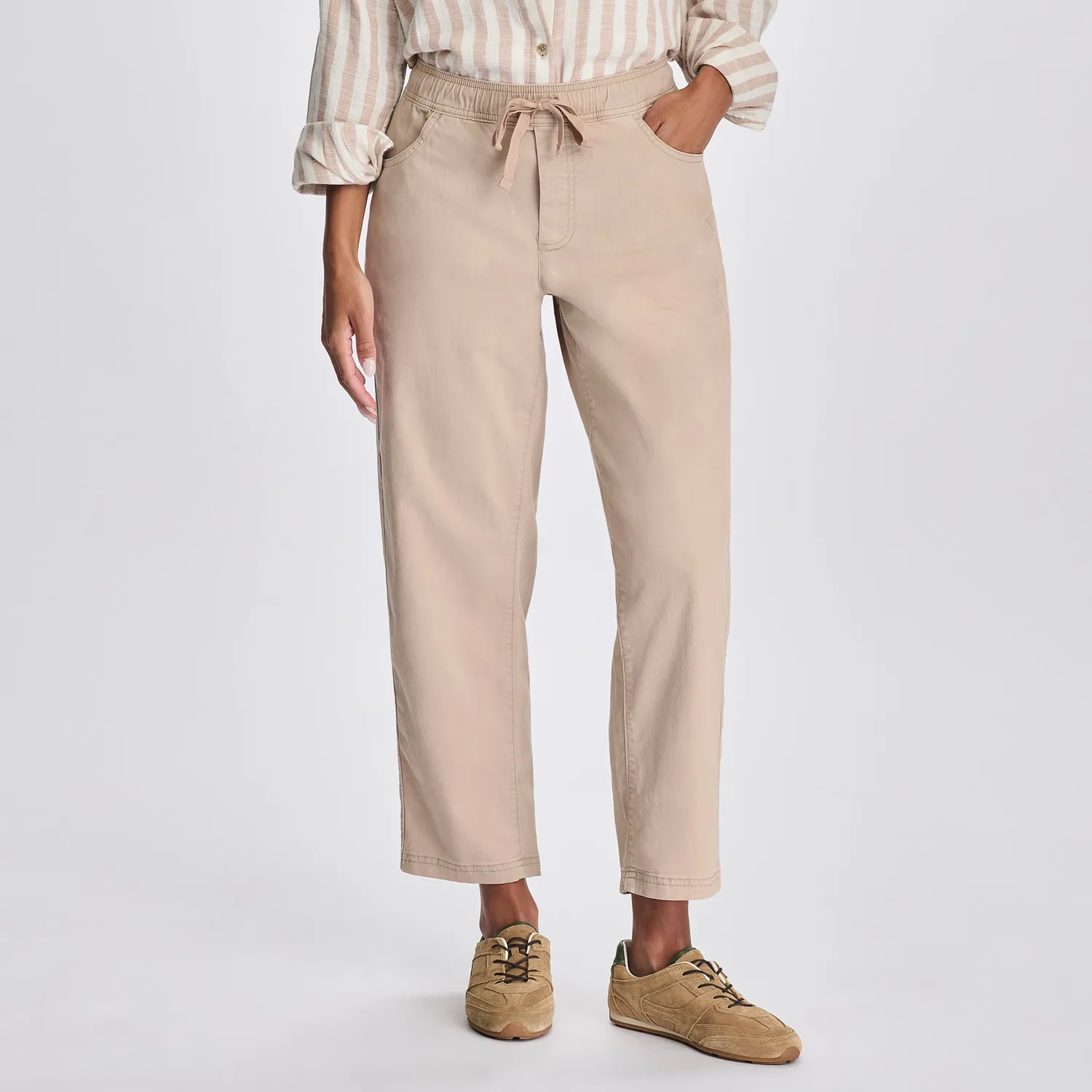 Eddie Bauer Legend Wash pantaloni damă Dusty Sage elastici