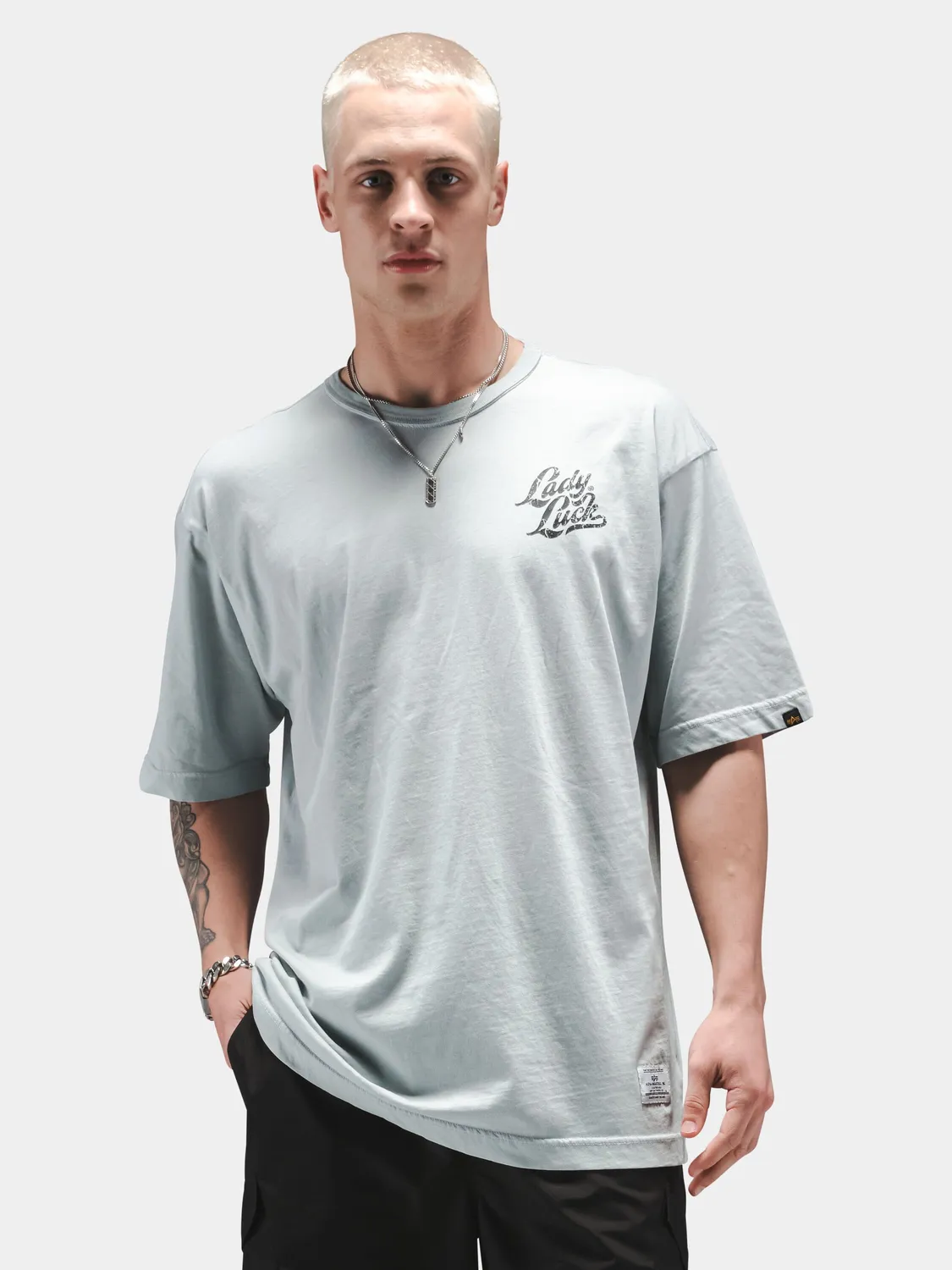 Alpha Industries Lady Luck Tee tricou negru relaxed