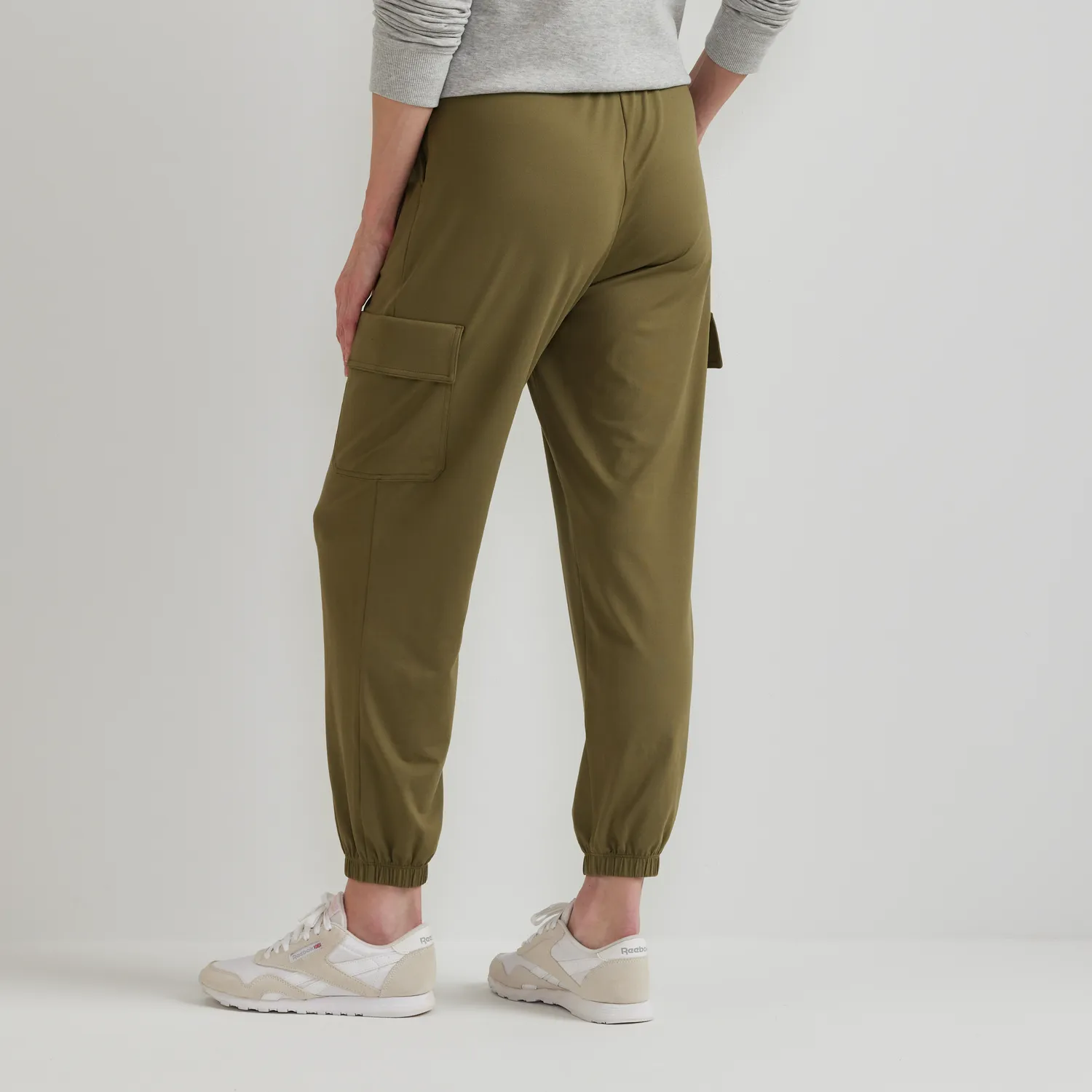 Eddie Bauer Sightseer Knit Cargo pantaloni negri dama