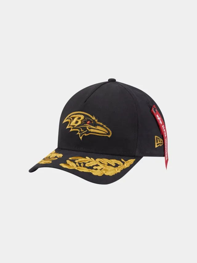 Alpha Industries Baltimore Ravens 940 sapca reglabila neagra brodata
