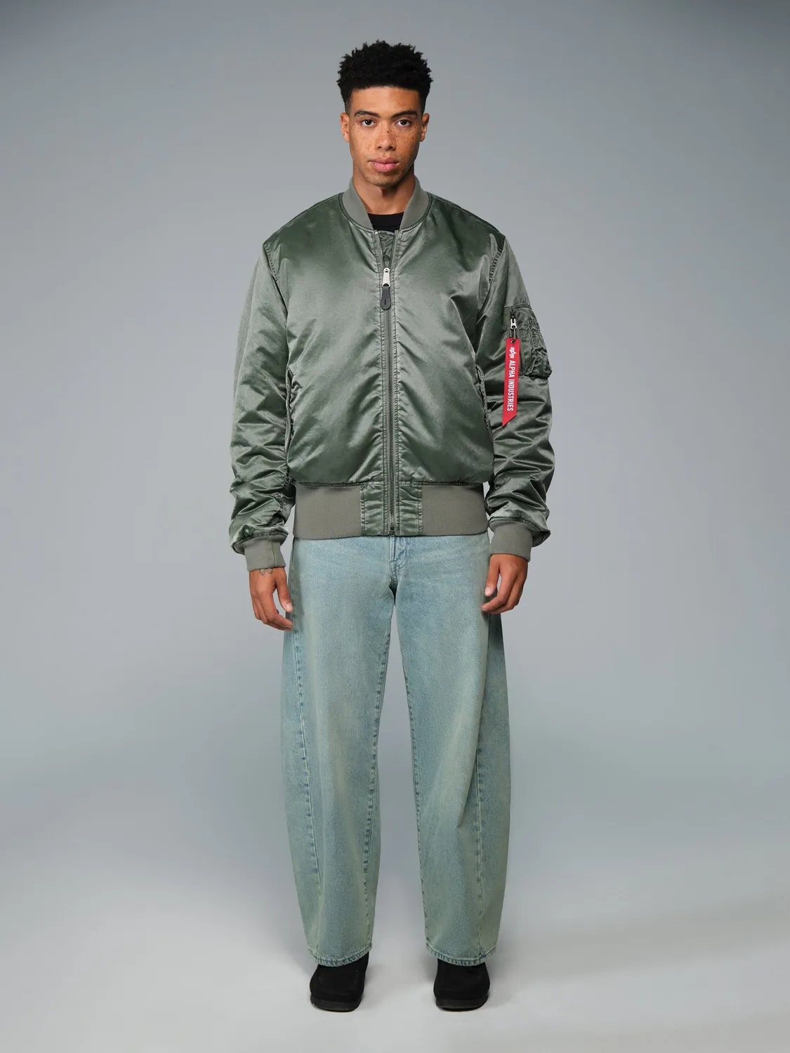 Alpha Industries MA-1 Battlewash geaca bomber negru nailon