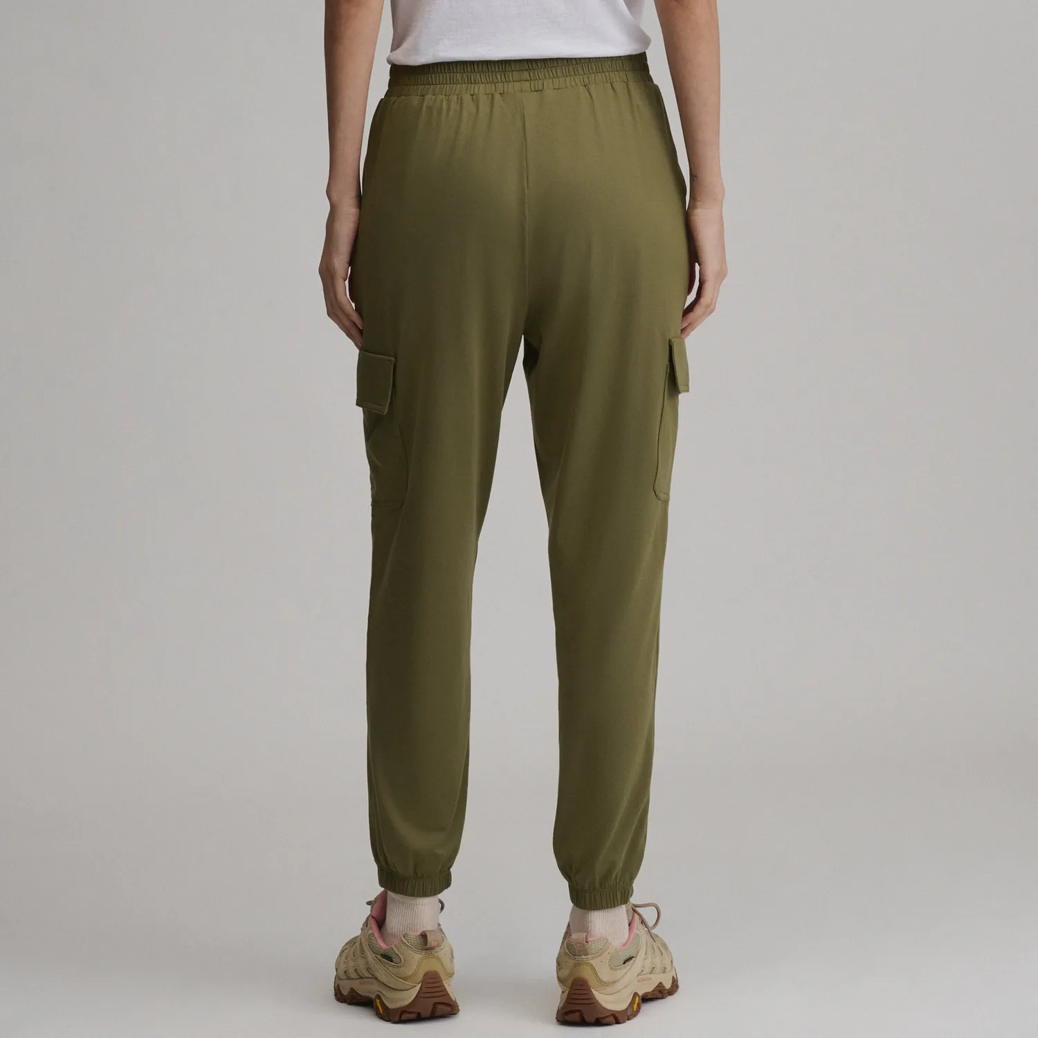 Eddie Bauer Sightseer Knit Cargo pantaloni negri dama