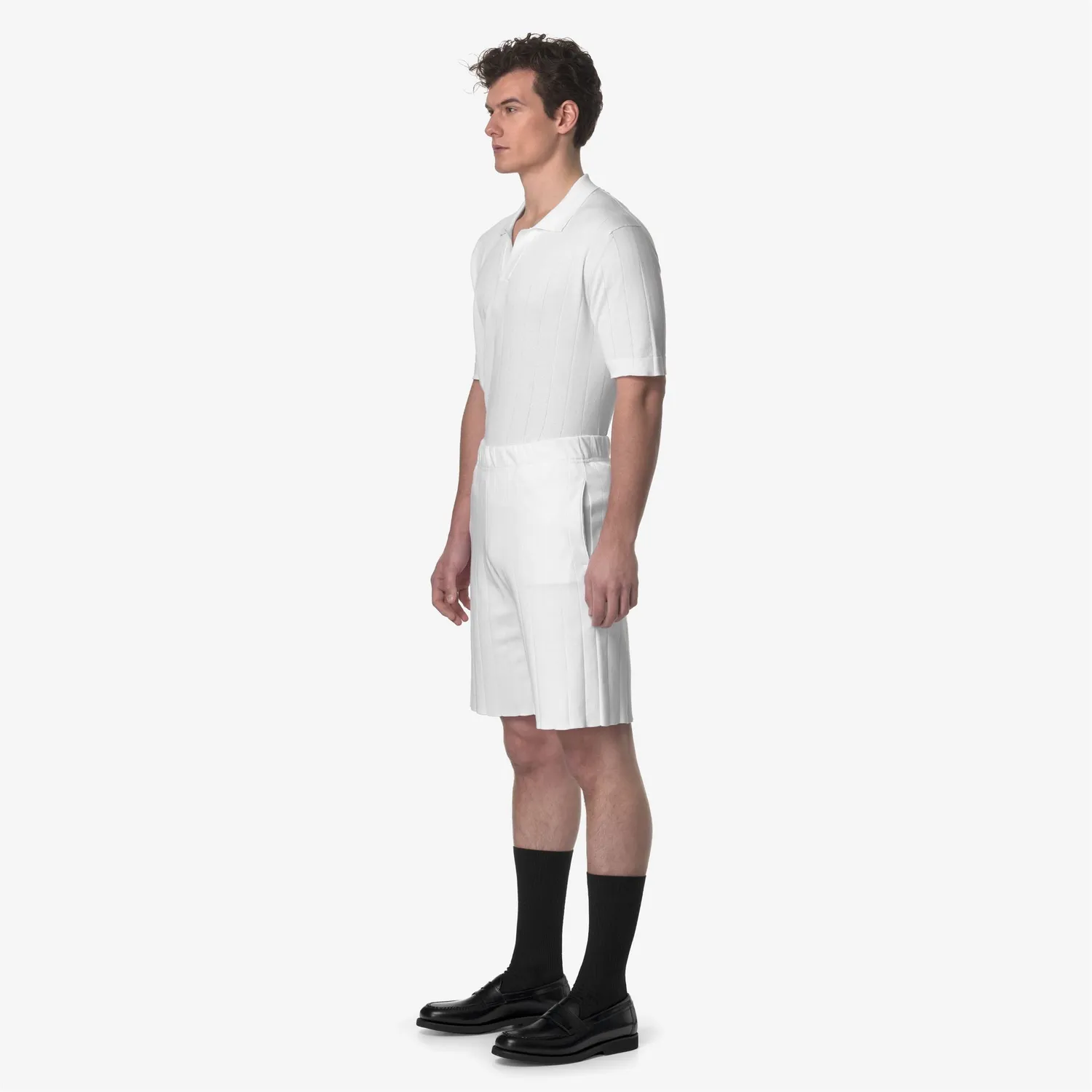 K-Way Leoben K1127DW pantaloni scurti albi bumbac