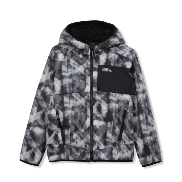 Eddie Bauer Quest Fleece geaca copii Black captusita