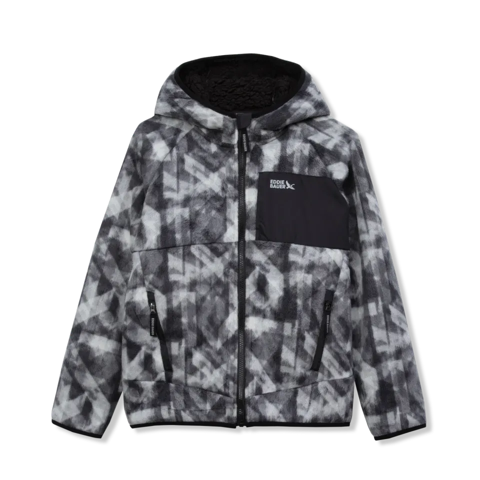 Eddie Bauer Quest Fleece geaca copii Black captusita