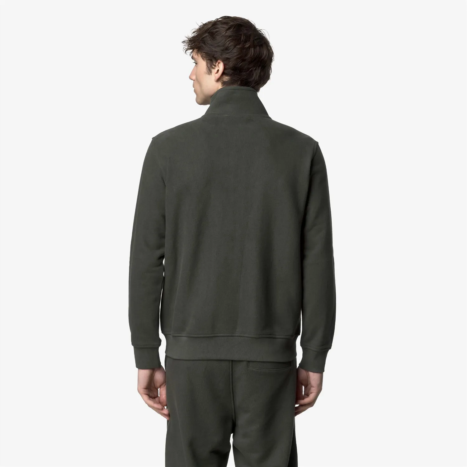 K-Way Finn Heavy Fleece hanorac barbati Green Blackish gros