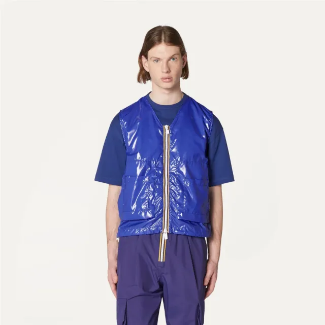 K-Way Barnel Light Glass Ripstop vestă unisex Blue Royal