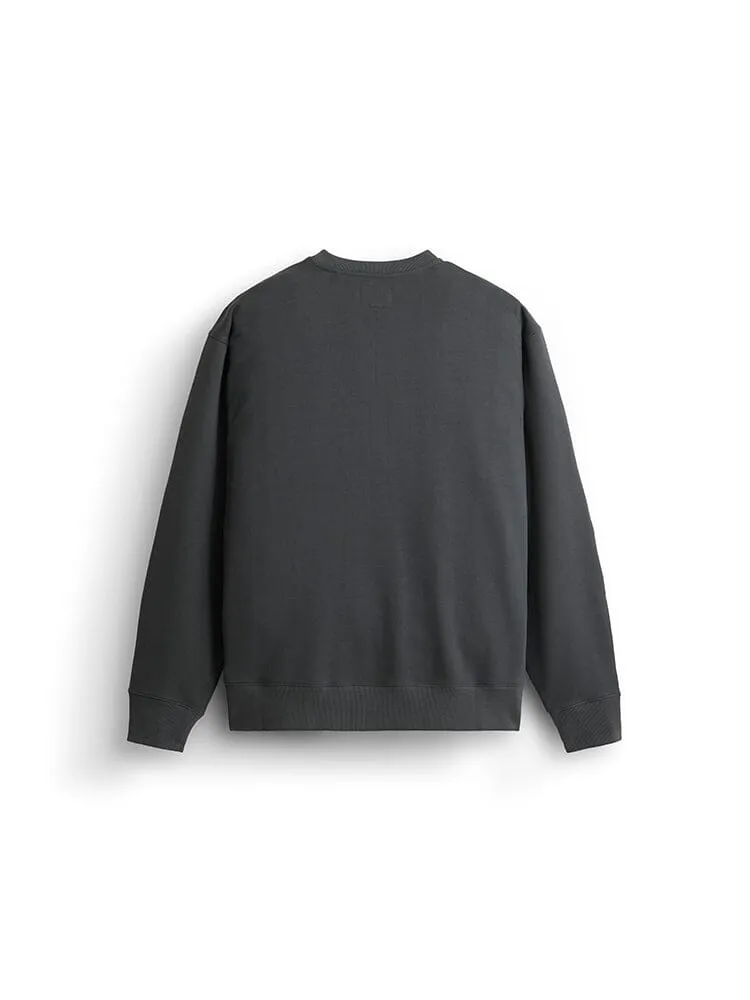 Alpha Industries French Terry Crewneck Gen II bluză charcoal moale