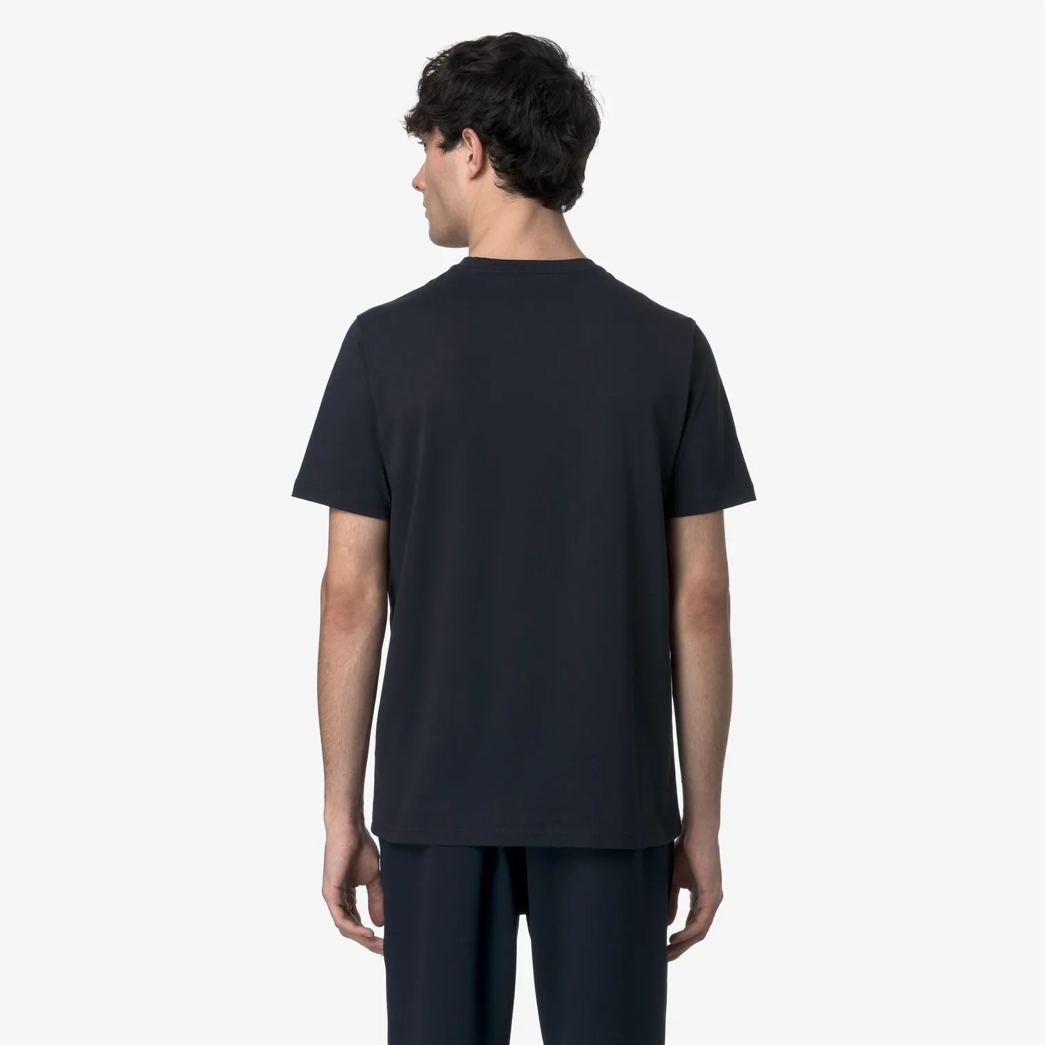 K-Way Odom Jersey Slim tricou barbati albastru bumbac