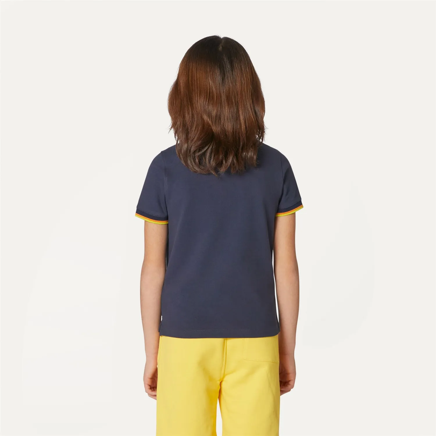 K-Way Vincent polo baieti albastru Blue Depth elastic