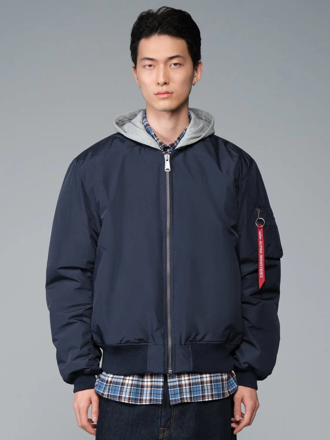 Alpha Industries Natus Relaxed geaca bomber albastru