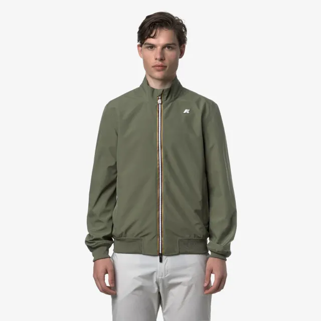 K-Way Arsene Bonded Jersey geaca verde impermeabilă