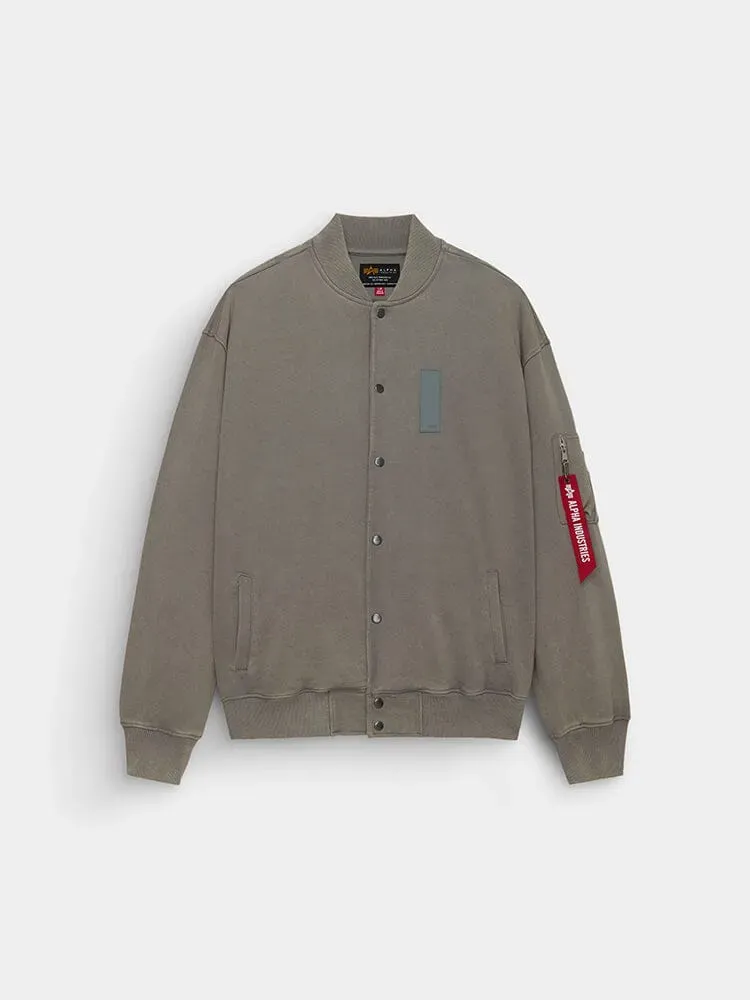 Alpha Industries MA-1 geaca gri French Terry bumbac