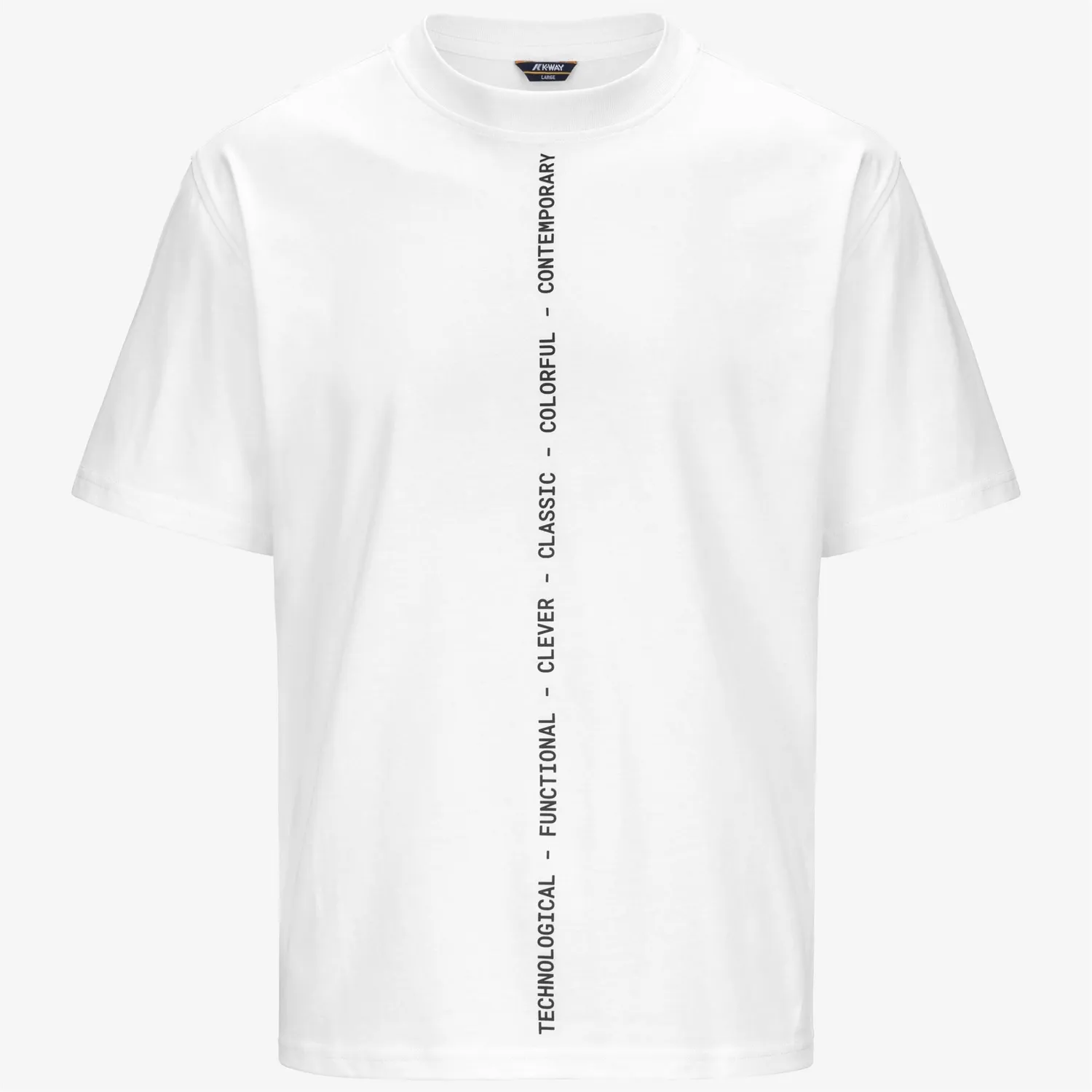 K-Way Solo K3138NW tricou barbati alb bumbac