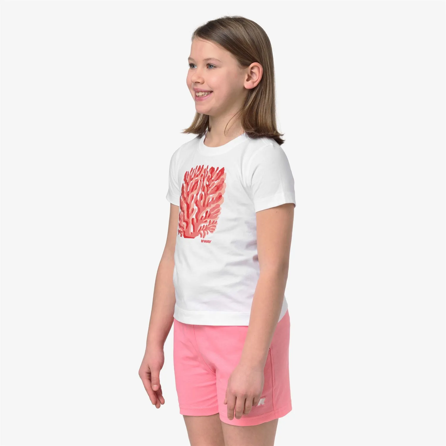 K-Way Melis Corail Jersey tricou fete White din bumbac