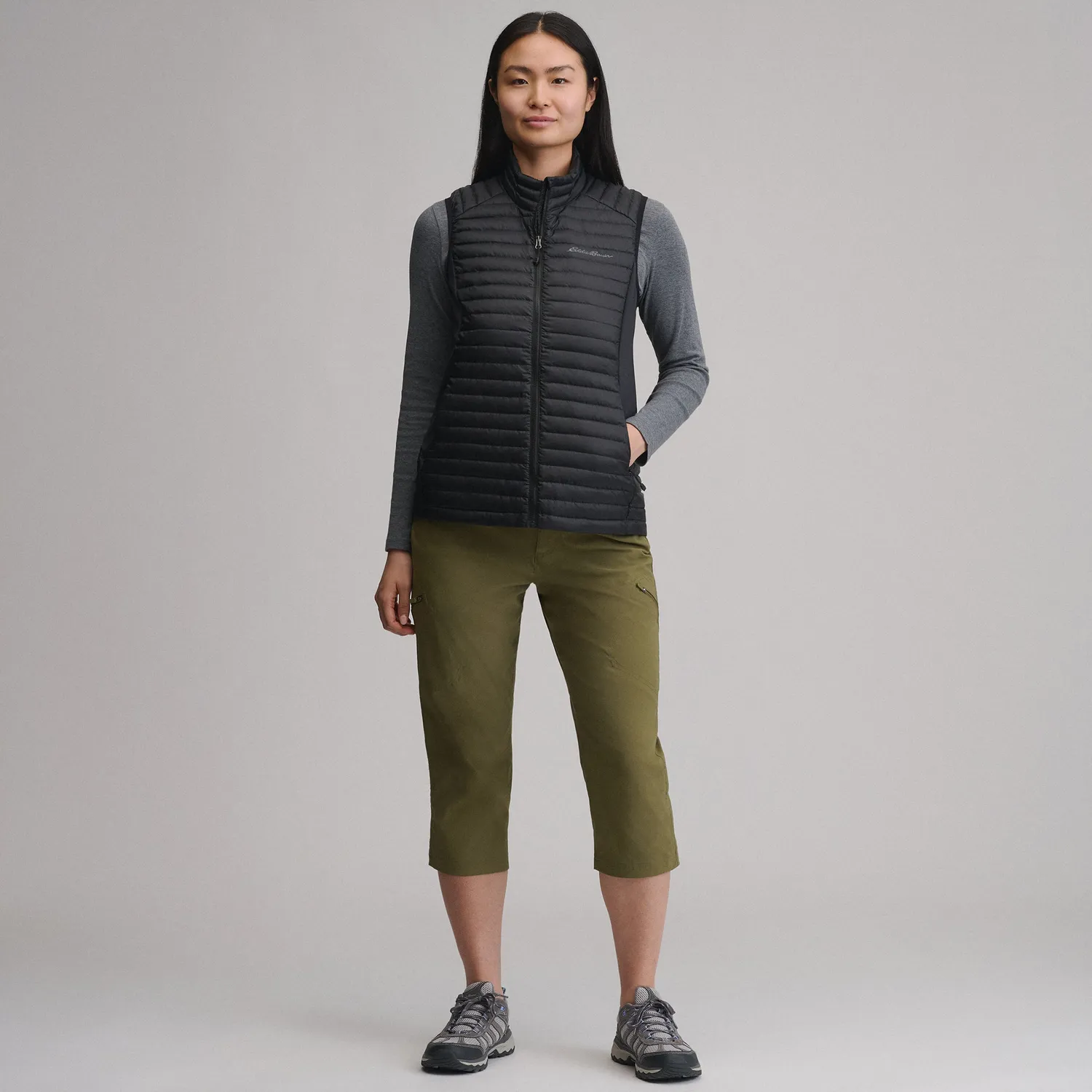 Eddie Bauer MicroTherm 2.0 vesta dama negru puf 800