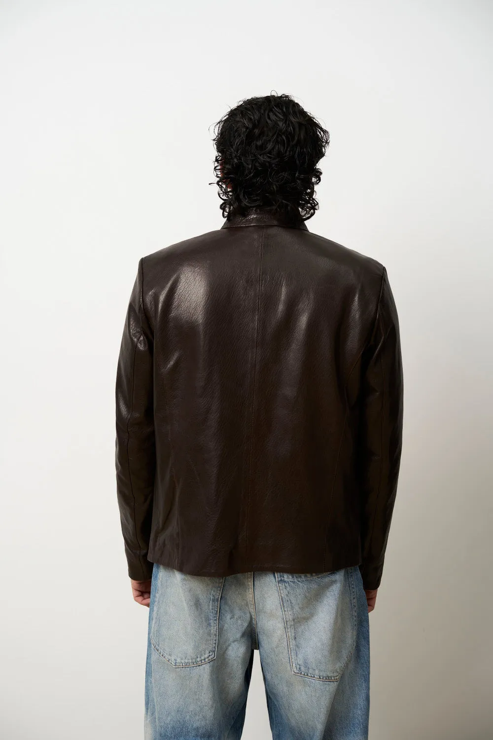 Mareus Fabrica de Blanuri Dark Espresso 614 geaca piele maro