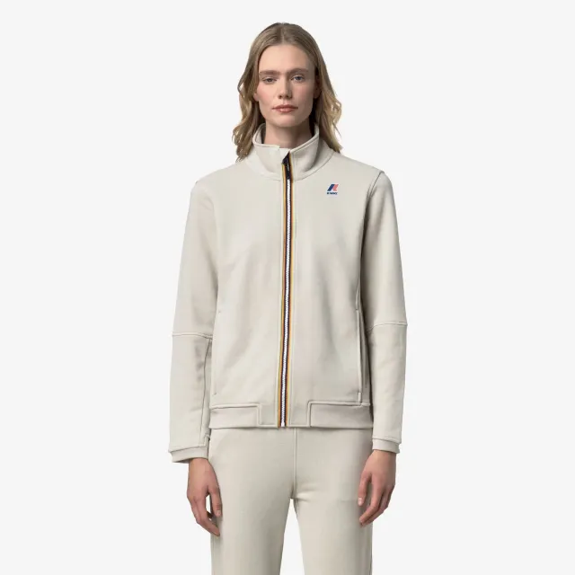 K-Way Pepin Poly Cotton hanorac fleece bej fermoar