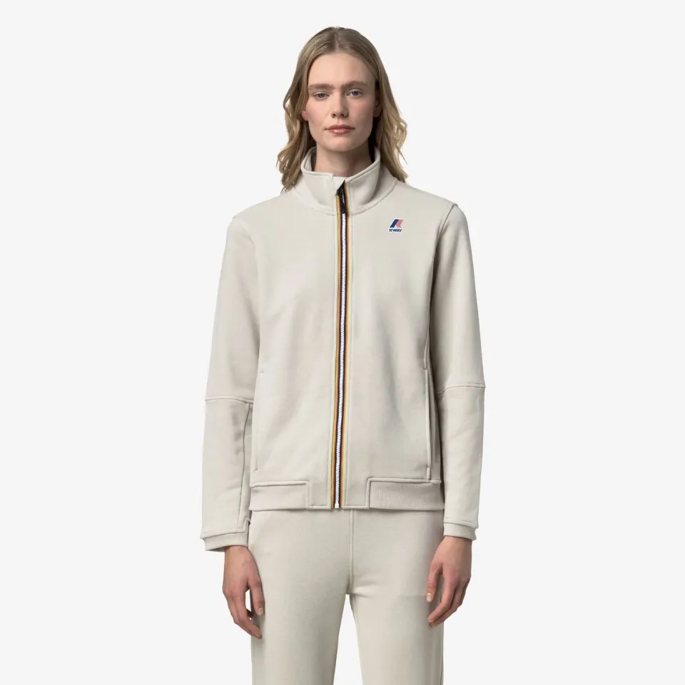 K-Way Pepin Poly Cotton hanorac fleece bej fermoar