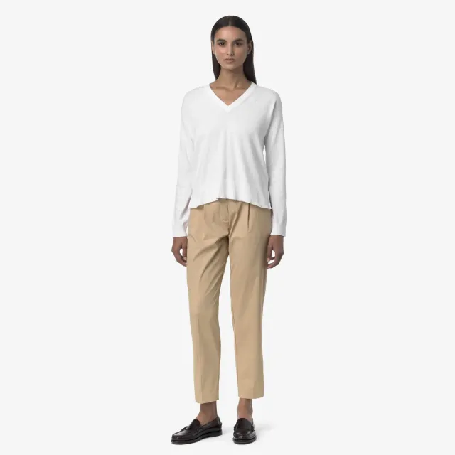 K-Way Eyre Twill Tech pantaloni chino dama beige rope