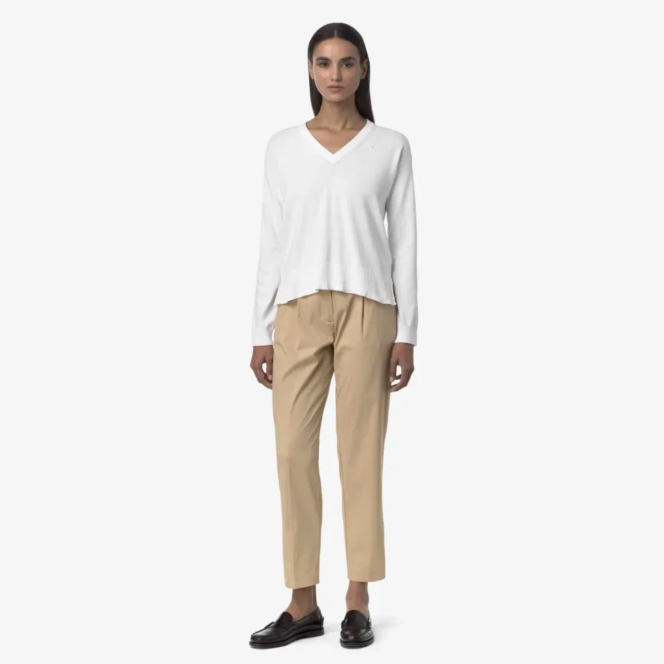 K-Way Eyre Twill Tech pantaloni chino dama beige rope