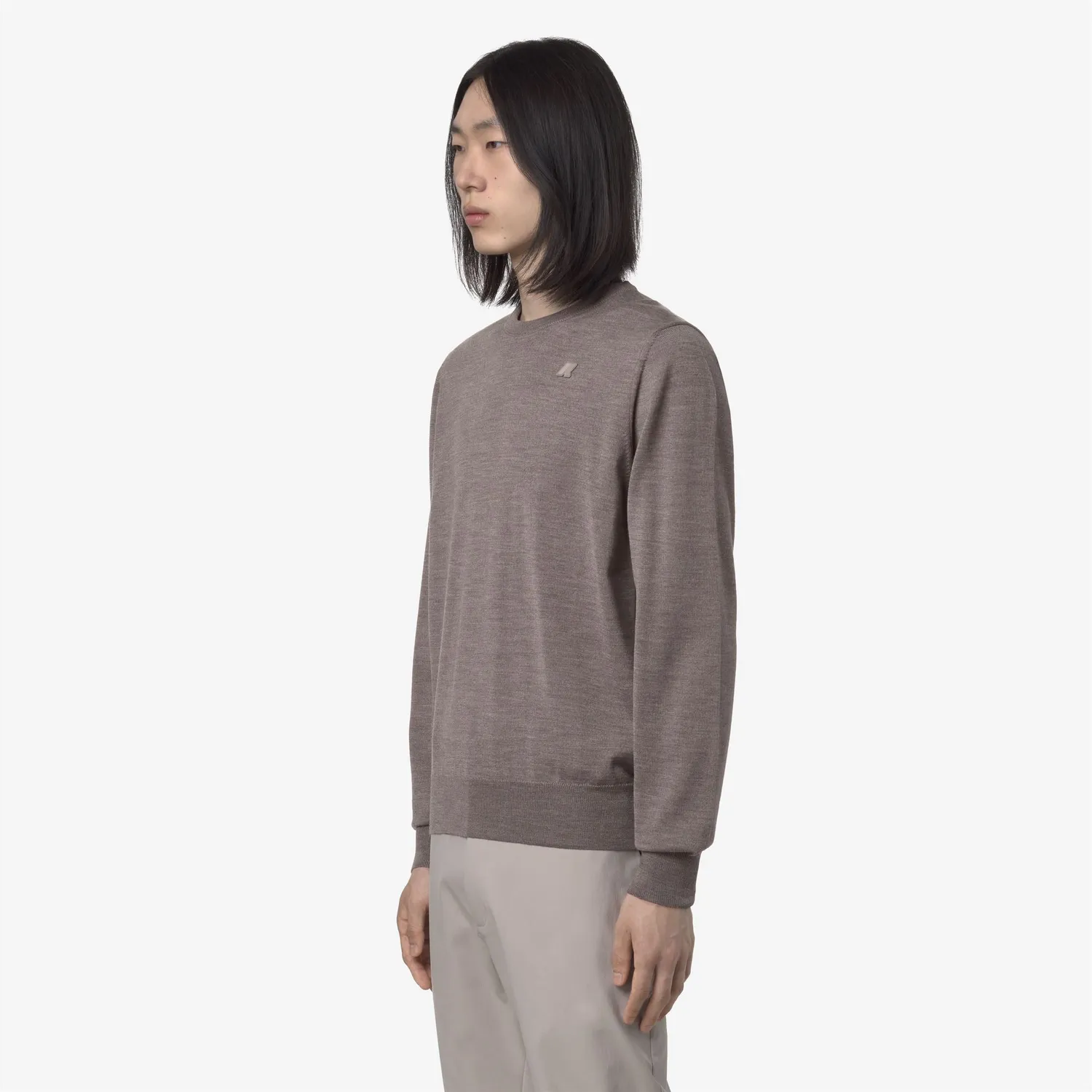 K-Way Sebastien Merino pulover barbati Beige Taupe lana