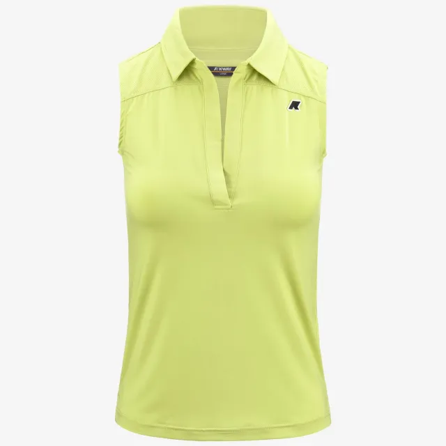 K-Way Mialet polo femei verde telina fara maneci sport