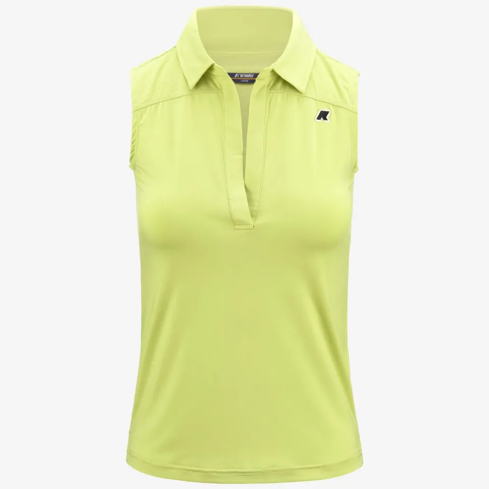 K-Way Mialet polo femei verde telina fara maneci sport