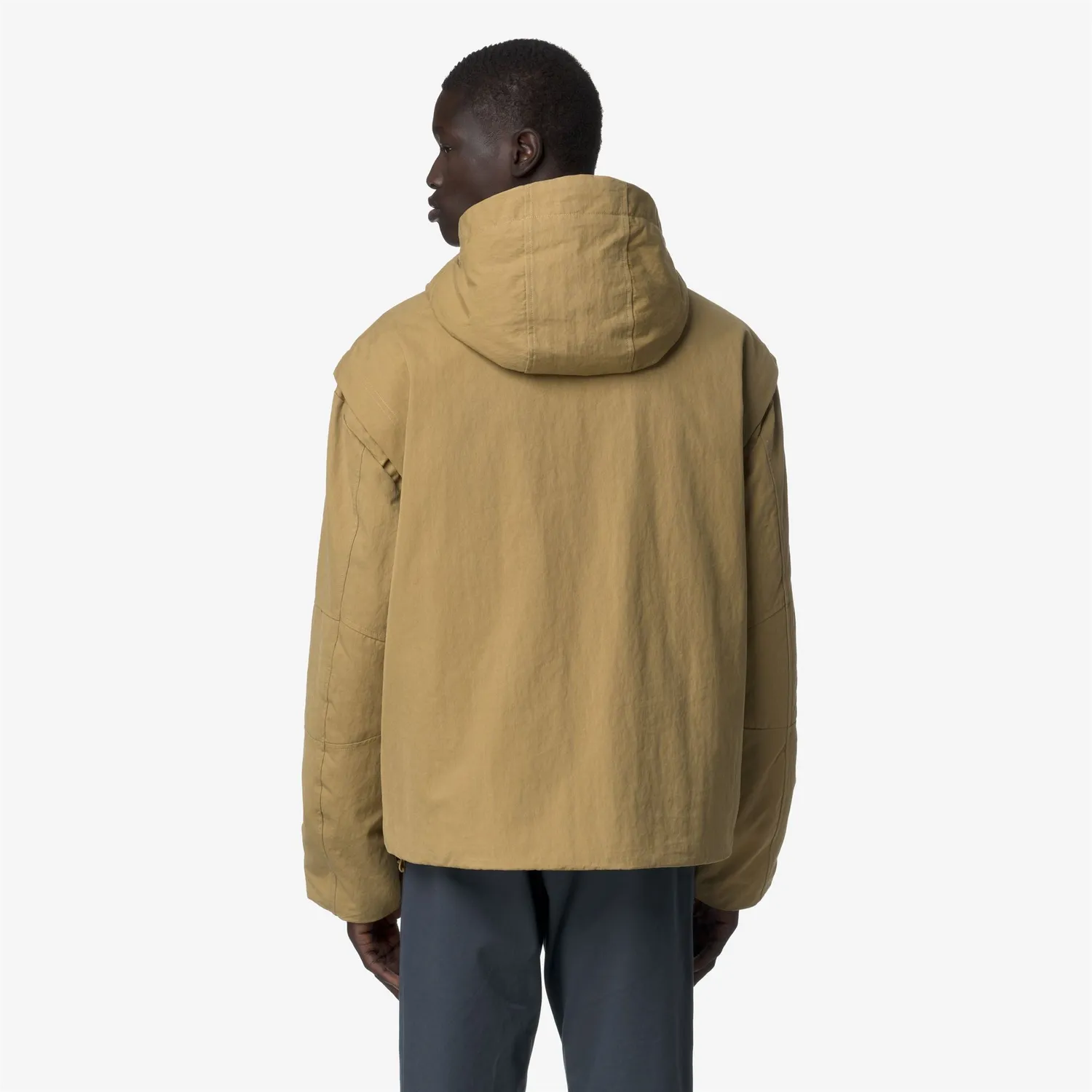 K-Way Guillermo Cotton Feel geaca barbati bej scurta