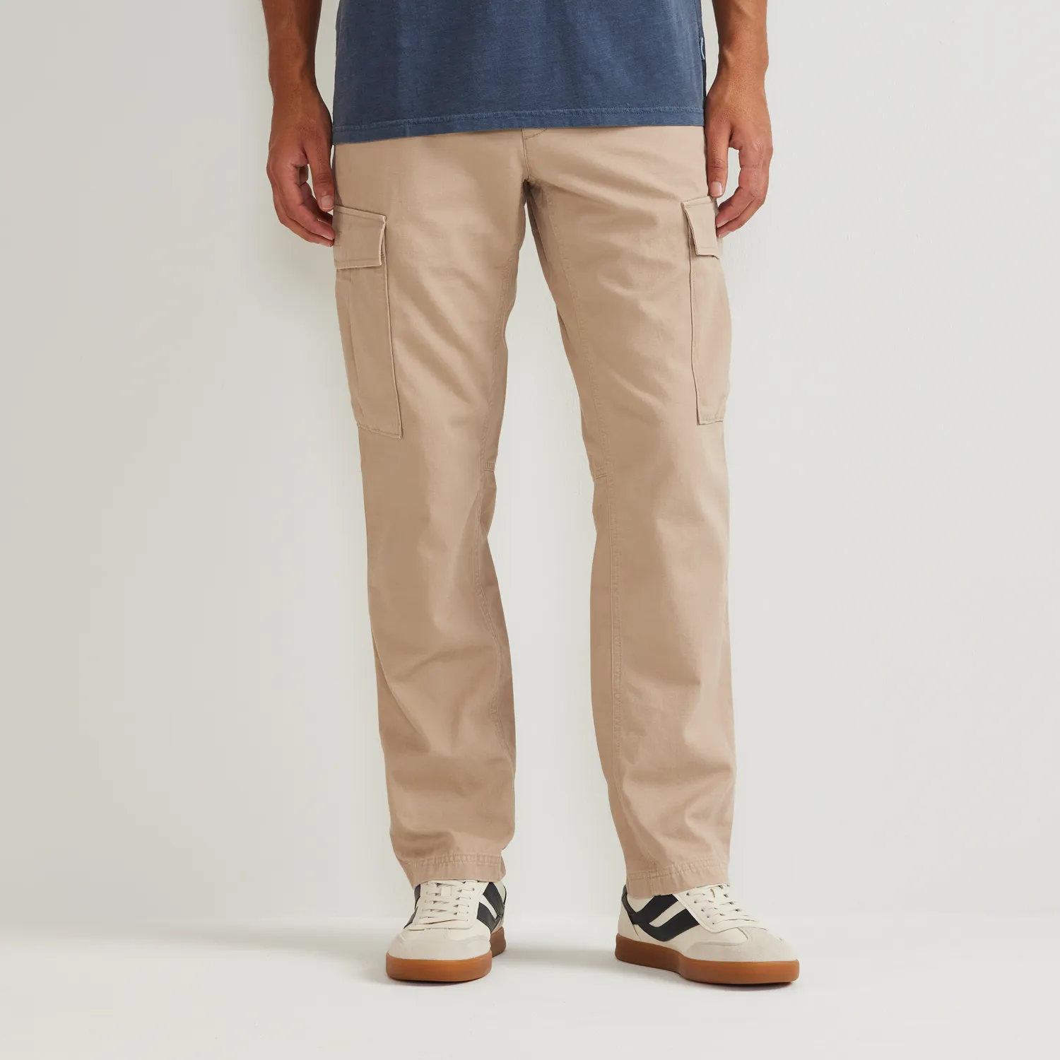 Eddie Bauer Interbay pantaloni cargo barbati Light Khaki bumbac