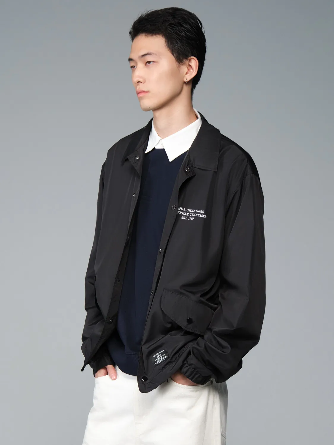 Alpha Industries Hampton Relaxed Fit Coaches Dragon geaca neagra