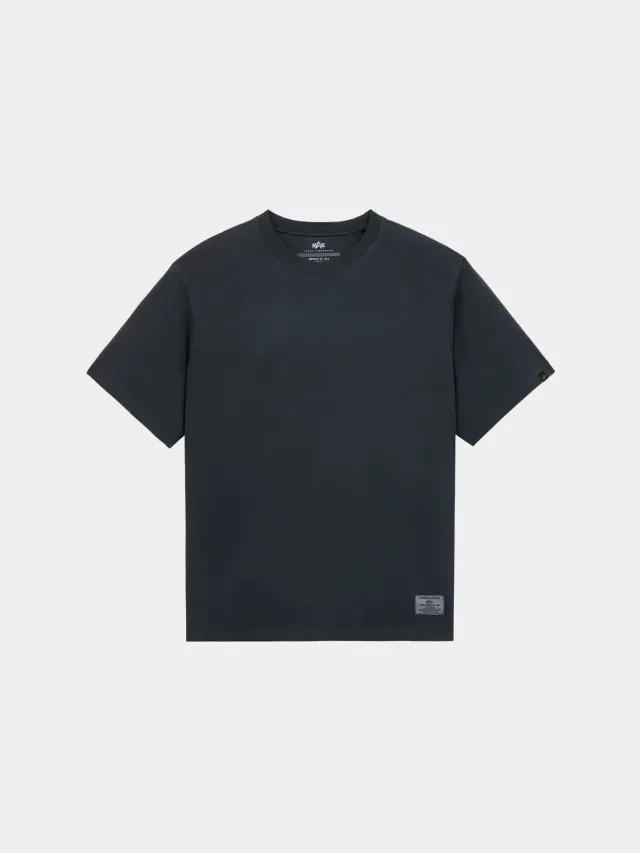 Alpha Industries Essential Battlewash tricou negru bumbac