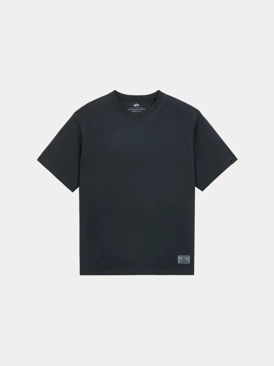 Alpha Industries Essential Battlewash tricou negru bumbac