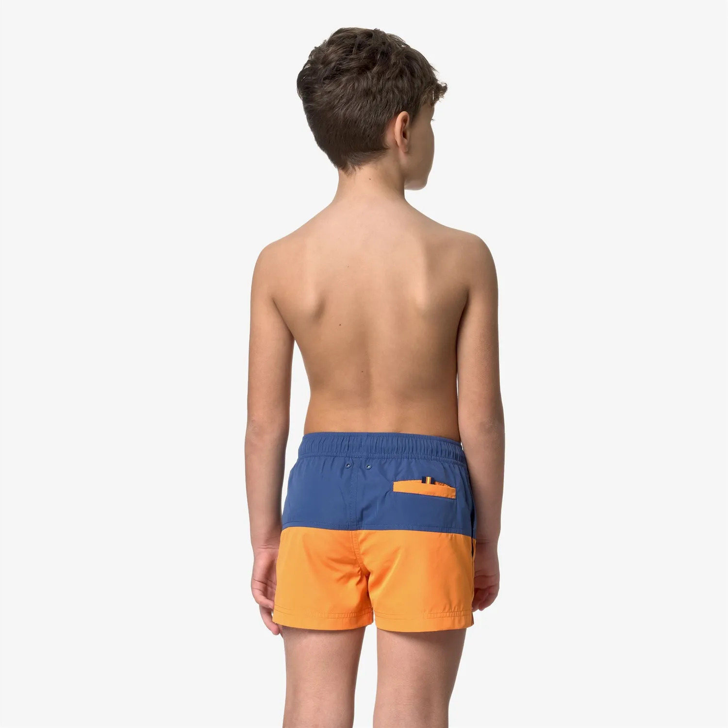 K-Way Leslie sort baieti Blue Fiord-Orange Md boxer