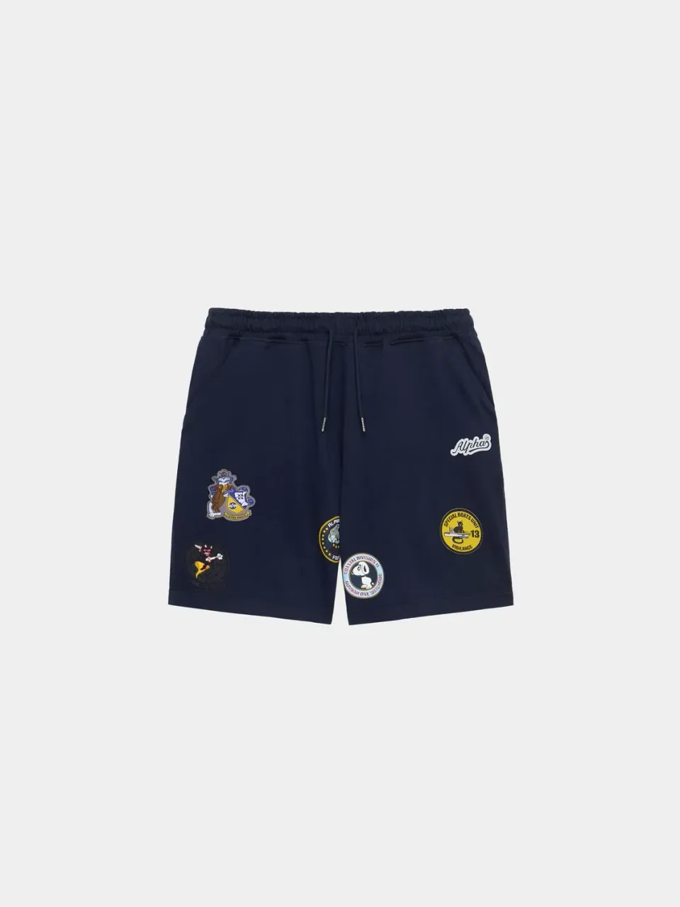 Alpha Industries Patched Jersey short albastru brodat