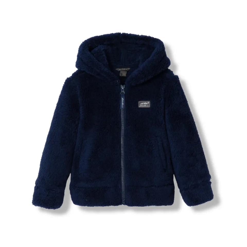 Eddie Bauer Infant Quest Fleece Plush Hooded geaca bebelusi albastru calduroasa