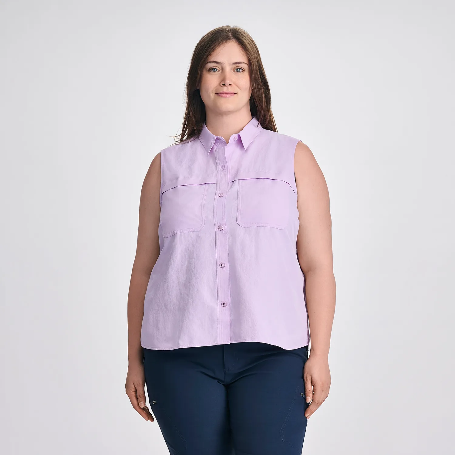 Eddie Bauer Rainier Ripstop camasa dama alba fara maneci