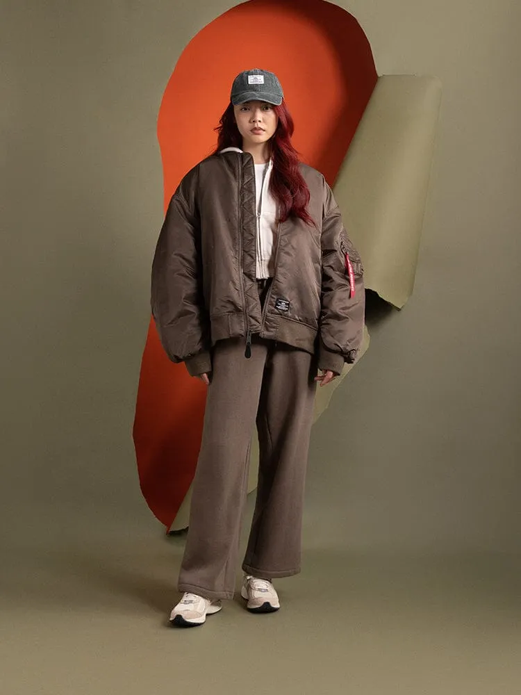 Alpha Industries MA-1 Mod bomber dama negru oversized